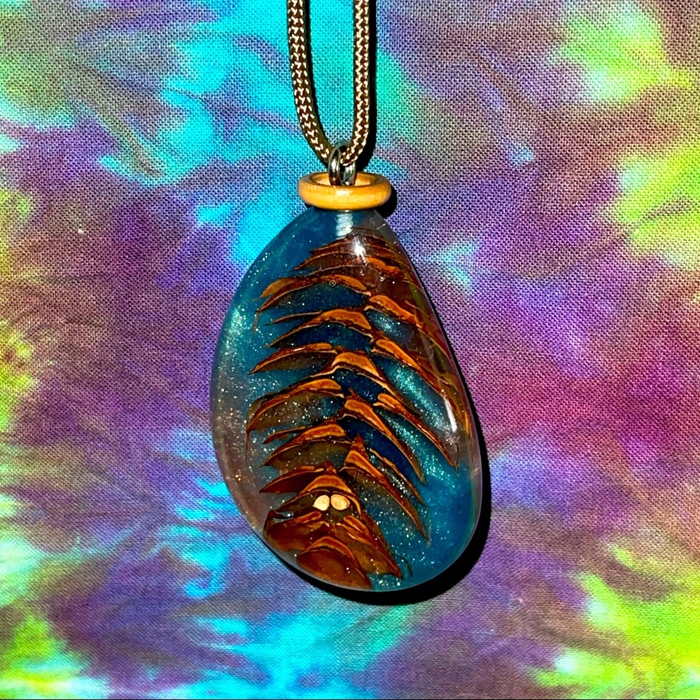 Handmade with love🌲 Pinecone Pendant- Divine Pine Jewelry